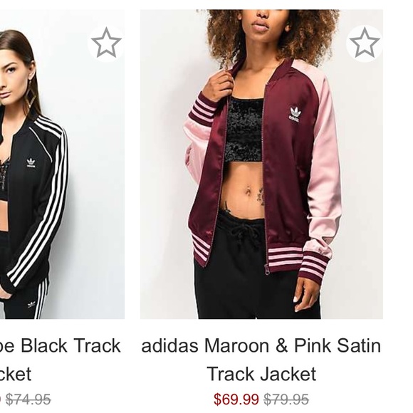 adidas satin track jacket